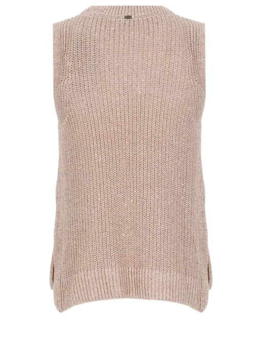 Top con micro paillettes