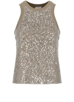 Top con paillettes