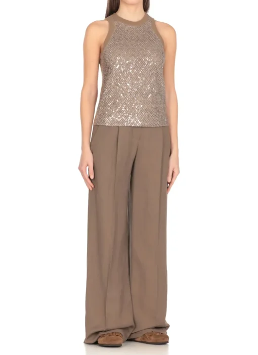 Top con paillettes