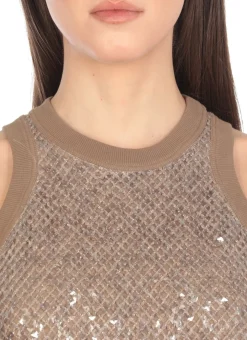 Top con paillettes