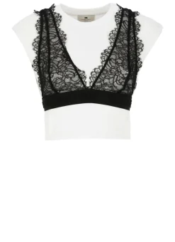 T-shirt con bralette