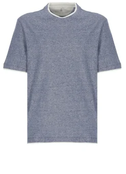 T-shirt in cotone e lino