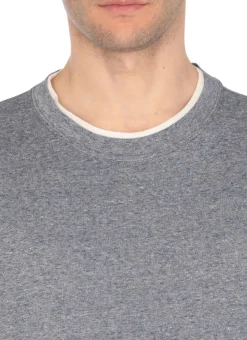 T-shirt in cotone e lino