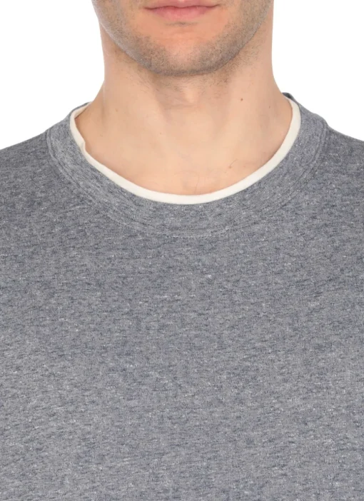 T-shirt in cotone e lino