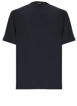 T-shirt in cotone e seta